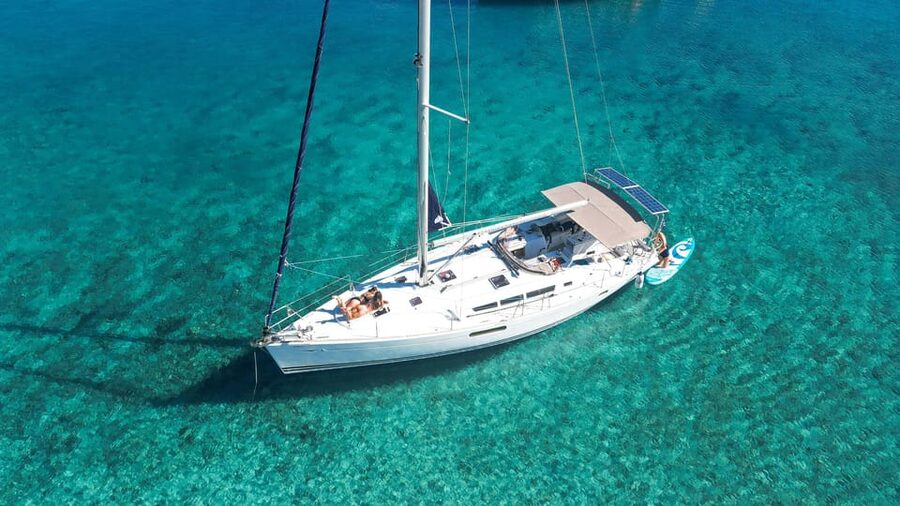 Kolimvari: Sailing Cruise with Meal & Water Activities - Lunch aboard the yacht