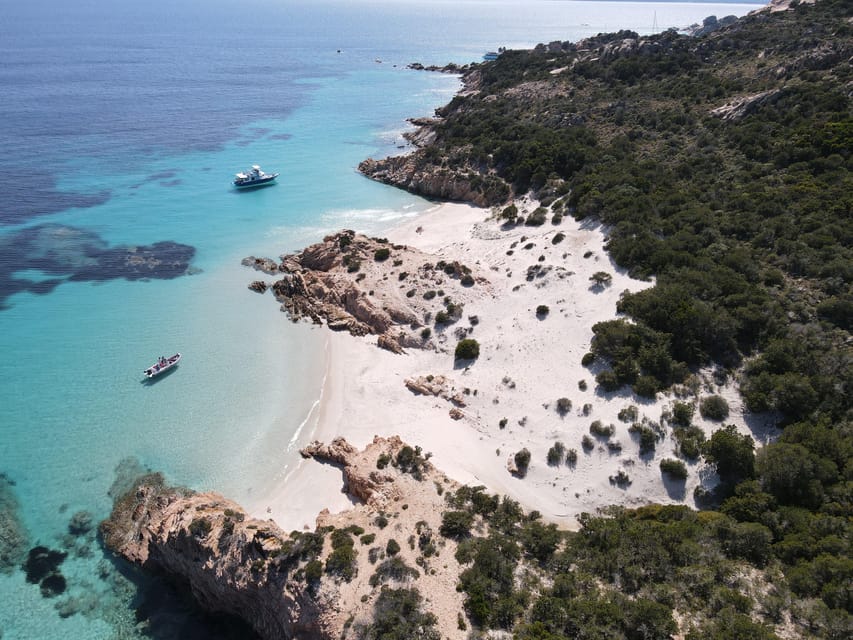 La Maddalena: Archipelago Boat Tour - Cala Santa Maria ends the beach portion
