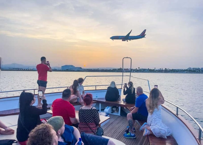Larnaca: Sunset Cruise with a Glass of Wine - The coastline, Mackenzie Beach, and the swimming stop