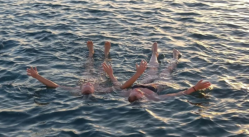 Larnaca: Sunset Cruise with Unlimited Wine & Beers - The 20-minute swim at Mackenzie Beach