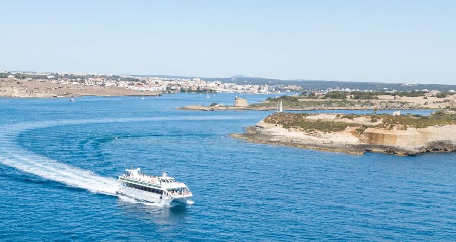 Mahon: Harbor Boat Tour with Underwater Viewing & Commentary - The first 25 minutes: Mahón’s harbor from the catamaran