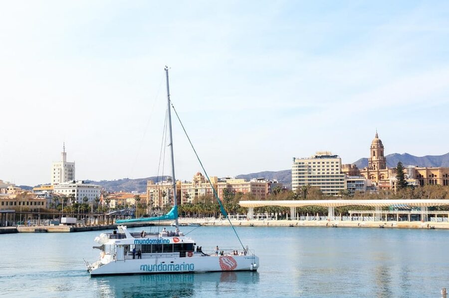 Malaga: Catamaran Sailing Trip with Sunset Option - Setting sail from Malaga’s waterfront