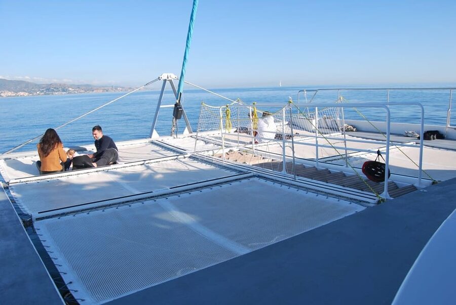 Malaga: Catamaran Sunset or Night Cruise w/ Live DJ & Drink - Space, comfort, and small practical details