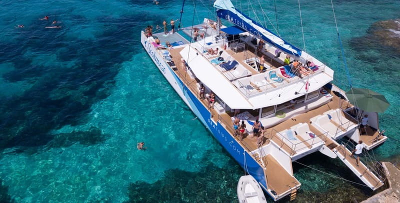 Malta: Blue Lagoon, Beaches & Bays Trip by Catamaran - Crystal Lagoon, caves, and the other possible stops