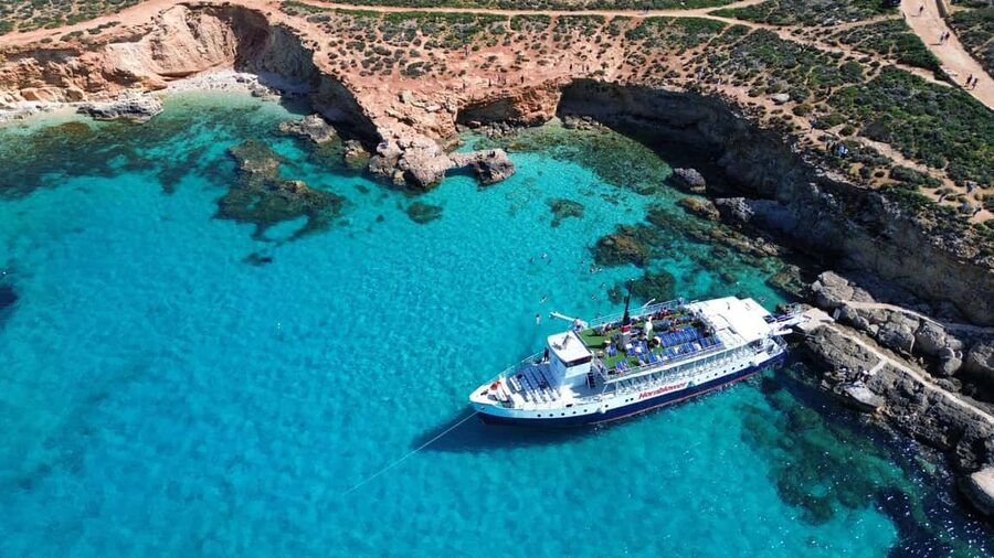 Malta: Gozo, Comino & Blue Lagoon Cruise - swim & sightsee - Malta’s northern coast and the first cave views
