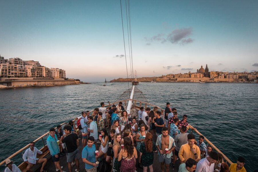Malta: Lazy Pirate Boat Party with Drinks & Food - The Fernandes 2 after dark