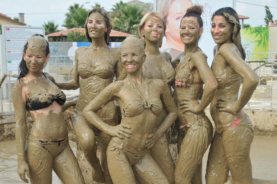 Marmaris: Dalyan Cruise, Turtle Beach & Mud Baths with Lunch - Mud baths, thermal water, and a very brown photo