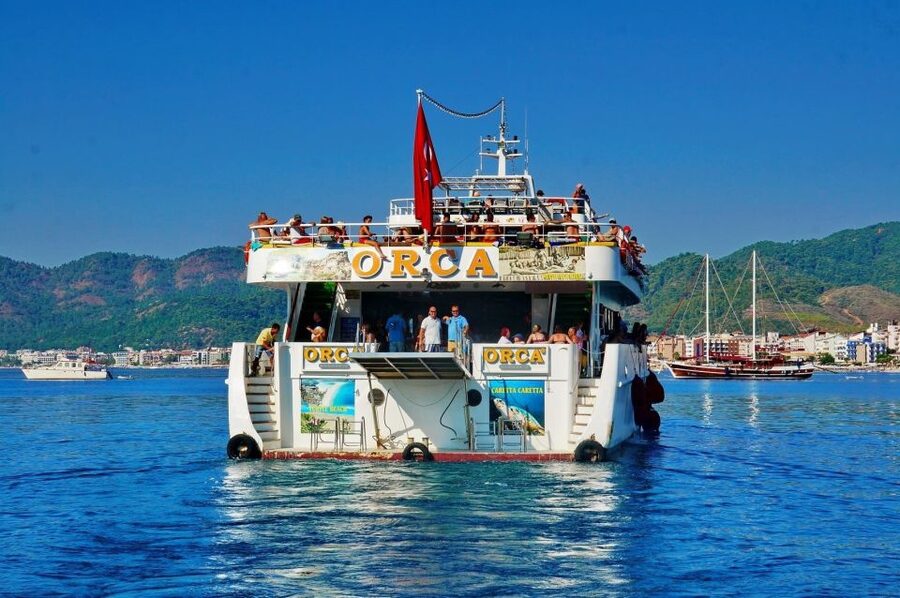 Marmaris: Dalyan Cruise, Turtle Beach & Mud Baths with Lunch - Lunch on the boat, with drinks sold separately