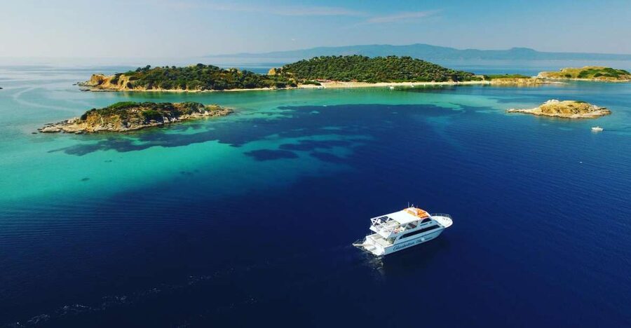 Mount Athos Glassbottom Cruise with Ammouliani Island visit - Ammouliani Island and the 100-minute break