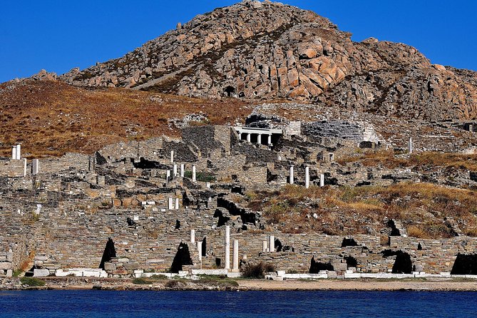 Mykonos Sail Cruise to Rhenia, Guided Tour of Delos, Lunch&Drinks - Lunch, wine, and an easygoing table