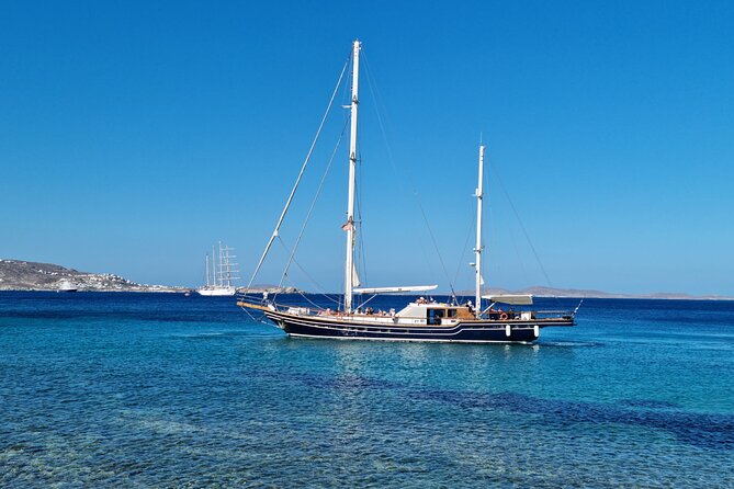 Mykonos Sail Cruise to Rhenia, Guided Tour of Delos, Lunch&Drinks - Exploring Delos with an English-speaking guide