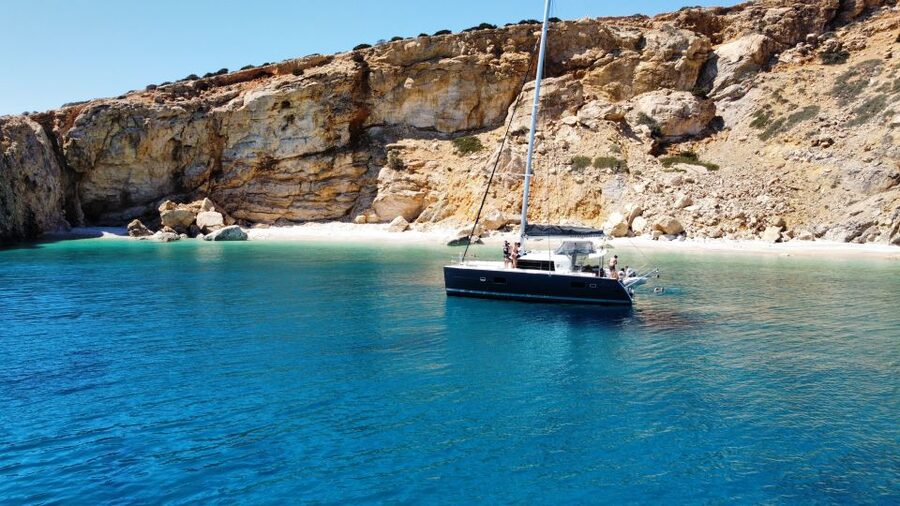 Naxos: Catamaran Cruise with Lunch & Drinks - Wind changes the plan