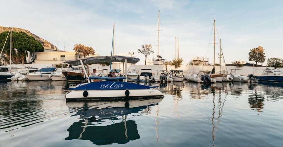 Nice: Private Sunset Tour on Solar Powered Boat - The solar boat and the chance to steer