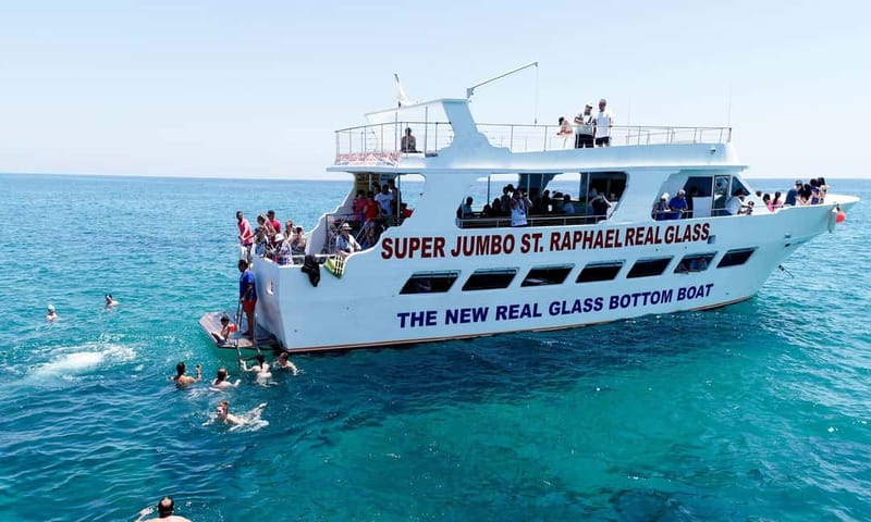 Paphos: Glass Bottom Boat Trip with Swimming or Snorkeling - The 2.5-hour option adds the fun