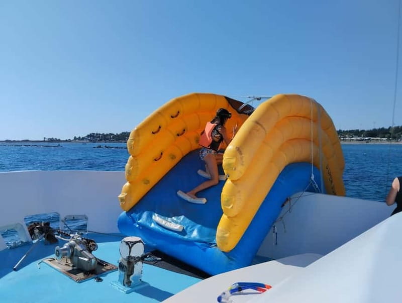 Paphos: Glass Bottom Boat Trip with Swimming or Snorkeling - Sunset adds a calmer mood
