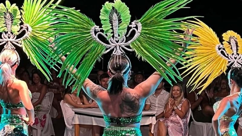 Paphos: Wave Dancer Fireworks, Buffet Dinner & Show Cruise - Fireworks over the water