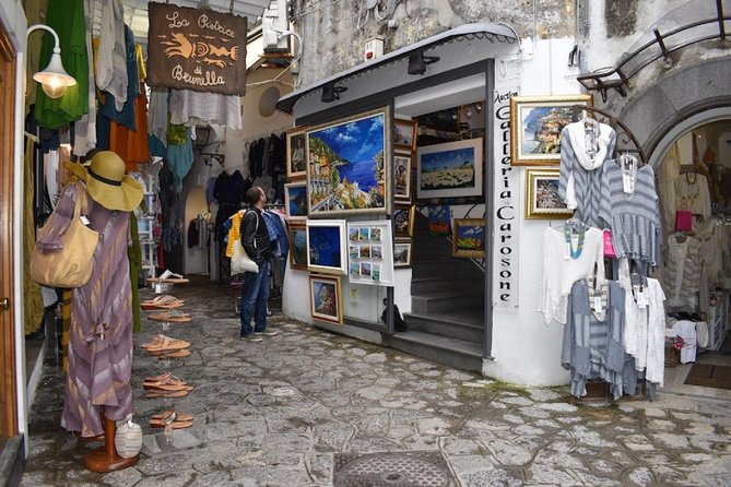 Positano & Amalfi Boat Tour from Naples with Light Lunch - Furore Fjord and the approach to Amalfi