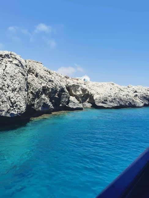 Protaras: Blue Lagoon and Turtles Pirate Cruise - Kamara tou Koraka and the Cape Greco coast