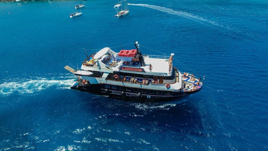 Rhodes: Lindos Cruise with 2 Swim Stops - Finding the boat at Mandraki Port