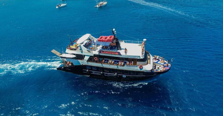 Rhodes: Lindos Cruise with 2 Swim Stops - The long ride along Rhodes’ east coast