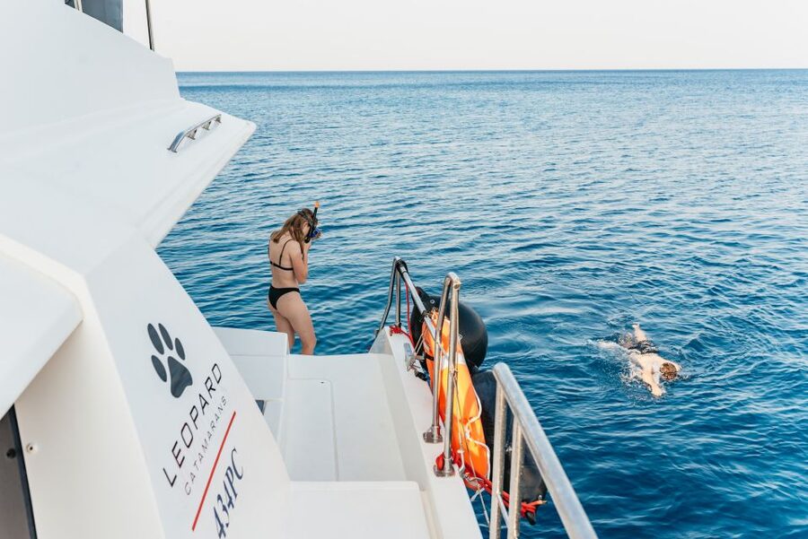 Rhodes: Sunset Catamaran Cruise with Dinner Buffet & Drinks - Boat comfort and group size