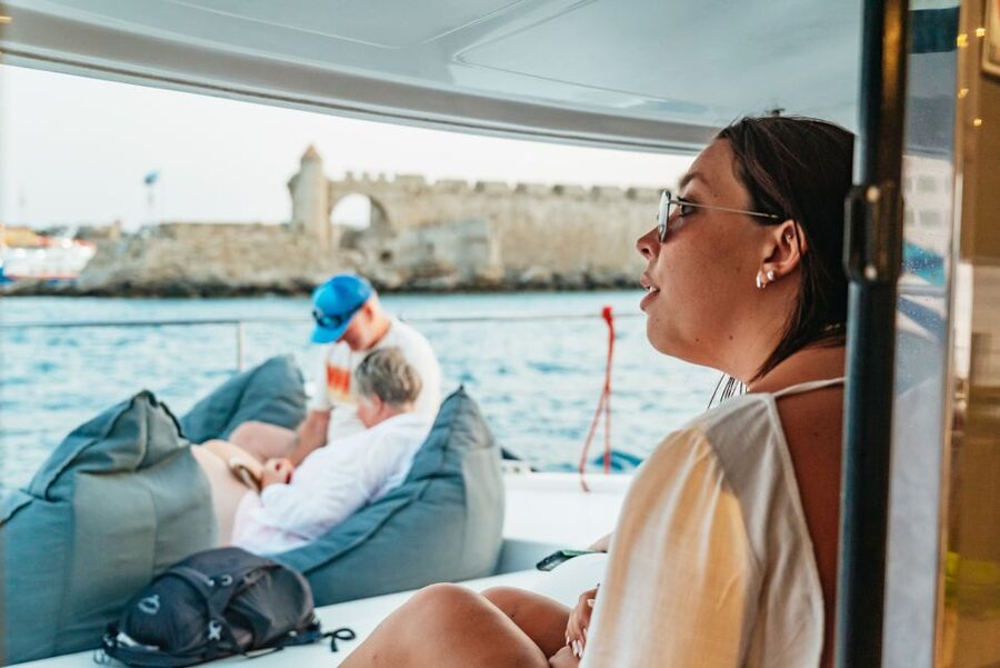 Rhodes: Sunset Catamaran Cruise with Dinner Buffet & Drinks - Is $58 a good price?