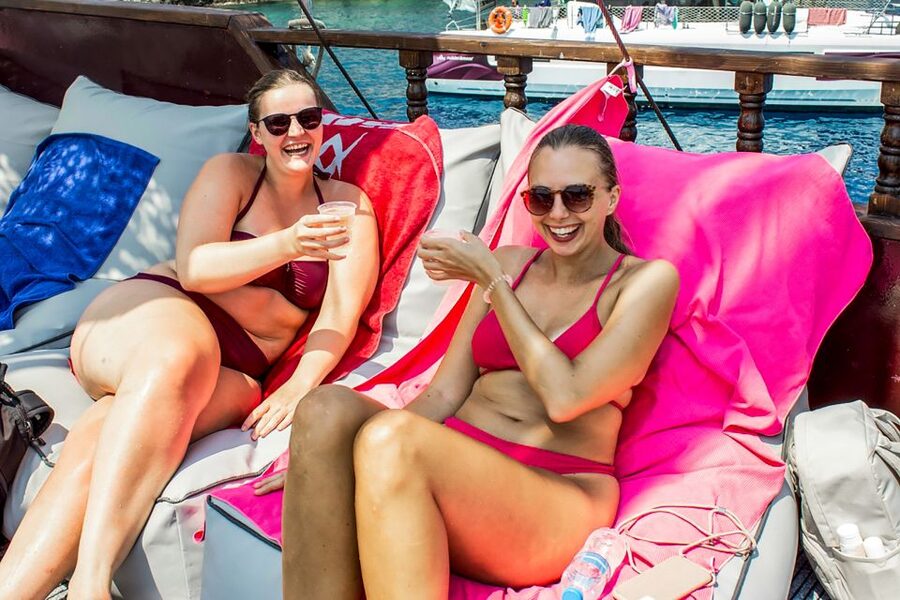 Rhodes: Sunset Cruise with Greek BBQ and Unlimited Drinks - Sunset over Rhodes and the western horizon
