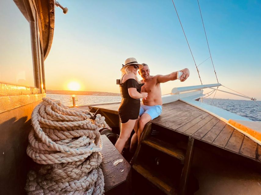 Rhodes: Sunset Cruise with Greek BBQ and Unlimited Drinks - Kallithea Springs and the one-hour swim