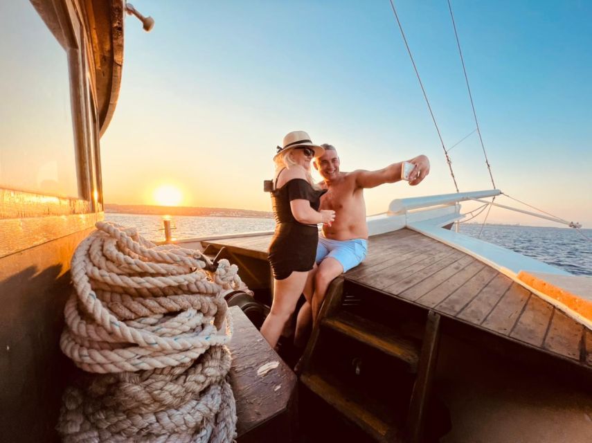 Rhodes: Sunset Cruise with Unlimited Aperol, Beer, and Wine - Sunset from the western side of Rhodes