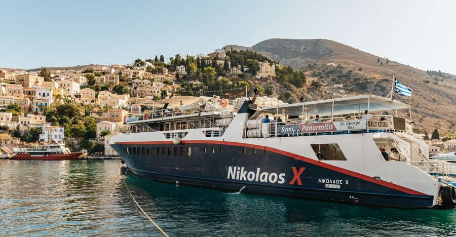 Rhodes: Symi Island & Panormitis Monastery Day Trip by Boat - The coast cruise and seasonal Nymporio swim