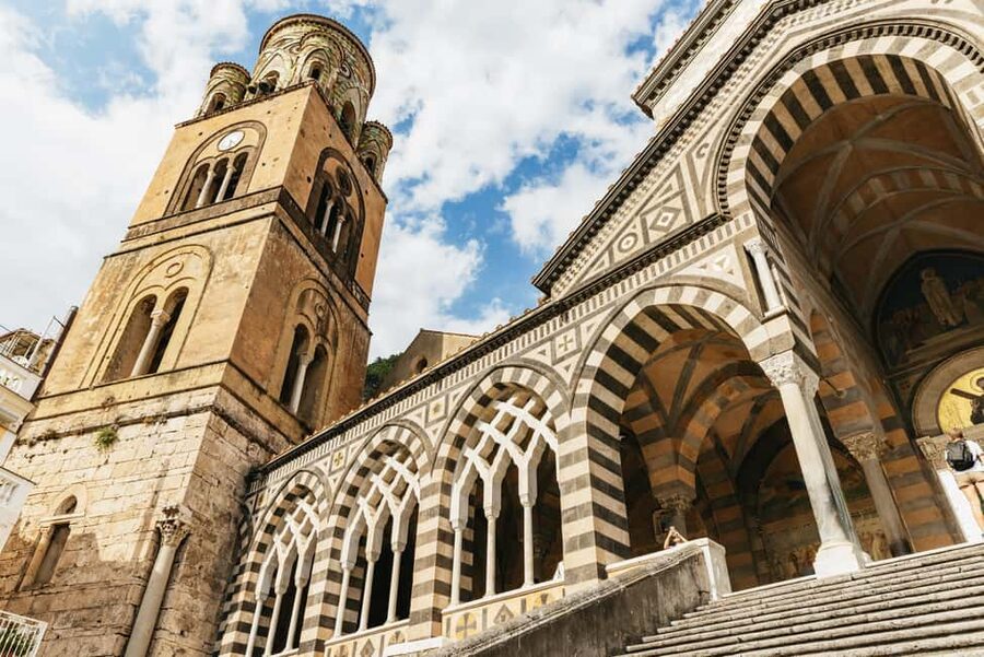 Rome: Amalfi Coast & Positano Day Trip with Coastal Cruise - Amalfi town and the cathedral
