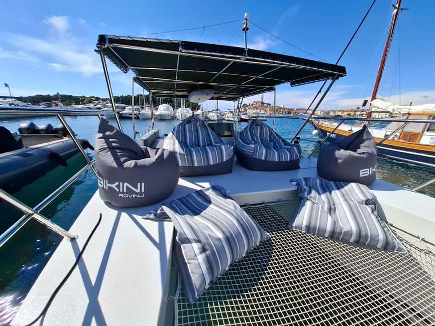 Rovinj: Sunset & dolphin group tours with Catamaran - Massimo’s role makes the town more personal