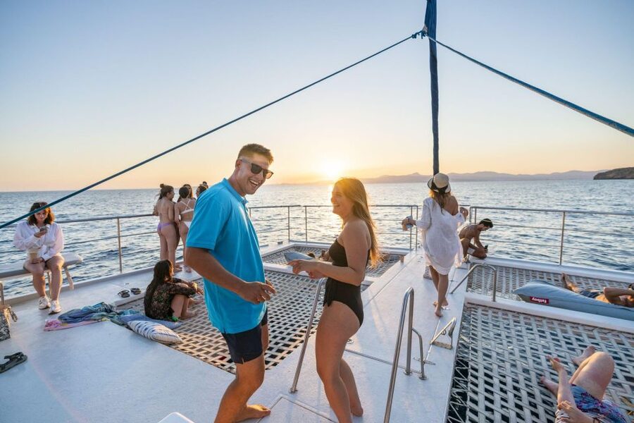 S'Arenal: Sunset Catamaran Cruise with BBQ - Booking flexibility and practical details