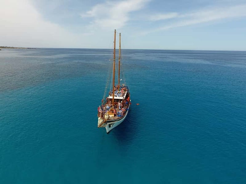 San Antonio Crystal Sea Cruise from Protaras - Derynia Bay brings the first swim