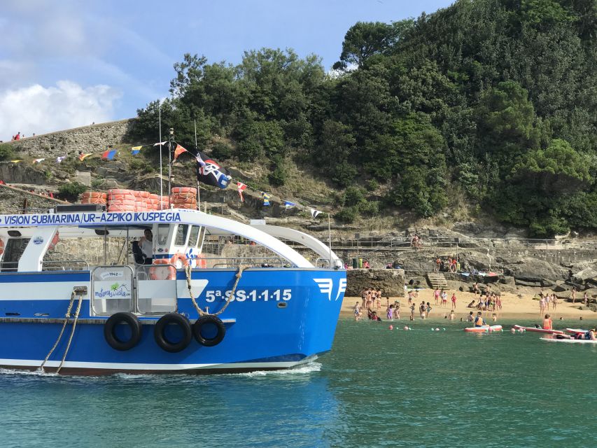 San Sebastian: Boat Tour with Stop at Santa Clara - The lighthouse and Hondalea sculpture