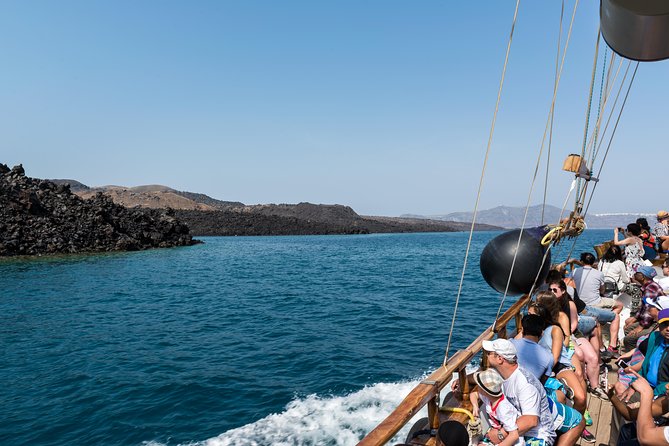 Santorini Caldera Cruise Tour (Volcano, Hot Springs, Thirassia) - Palea Kameni: warm sulfur water, not a hot bath