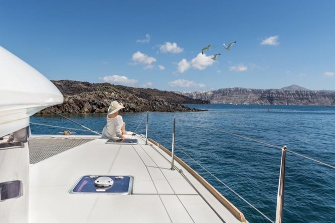 Santorini Caldera Sailing Tour with BBQ Lunch and Drinks - Indian Head Mountain and the Old Venetian Lighthouse