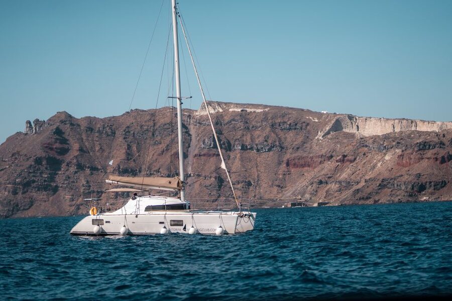 Santorini: Catamaran Caldera Cruise with Meal and Drinks - How good is the sunset from the sea?
