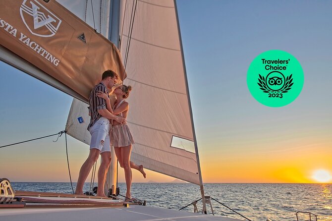 Santorini Platinum Catamaran Cruise with Meal, BBQ and Open Bar - Why seeing Santorini from a catamaran is worth your time