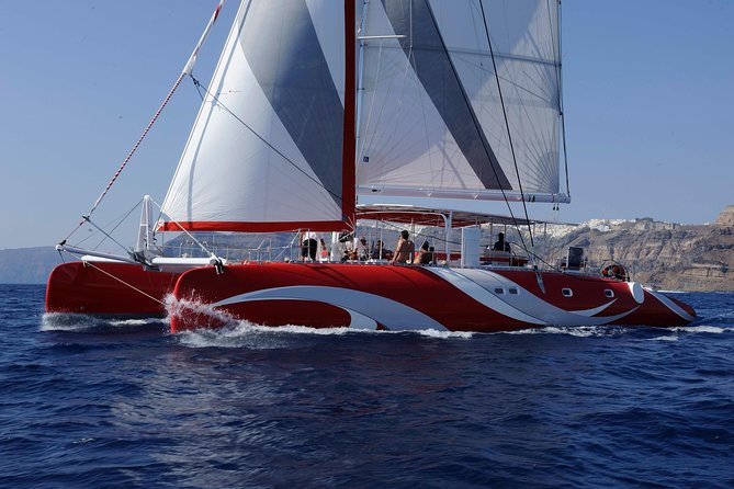 Santorini Sailing Dream Catcher with BBQ Lunch and Drinks - Why Santorini looks different from the water