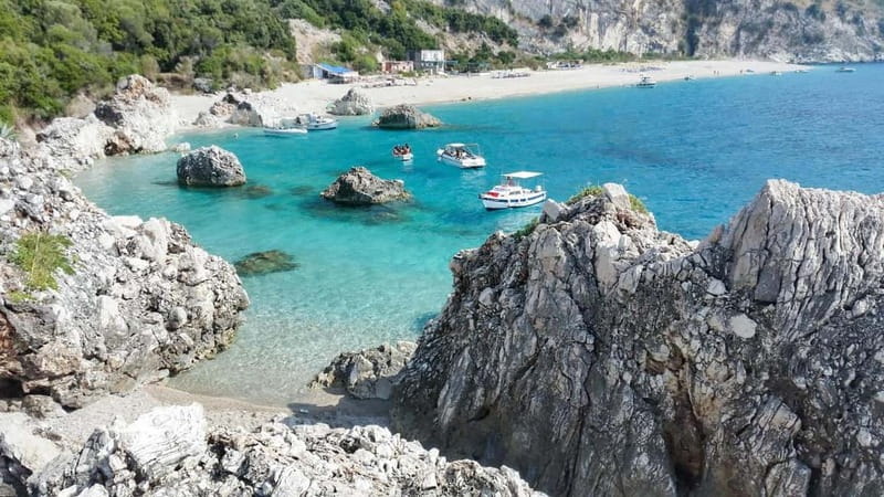 Sarandë: Boat Tour at Kroreza & Hidden Caves with Snorkeling - Kroreza Beach and the three-hour finale