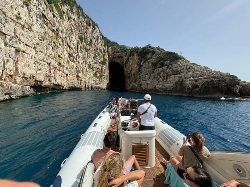 Secret Blue Cave & Grama Bay - Speed Boat Tour - Haxhi Ali Cave and the first burst of scenery
