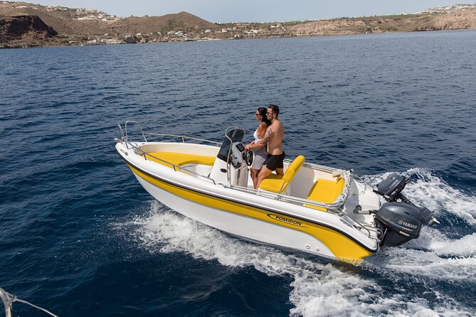 Self-Drive License-Free Boat Rental in Santorini from Vlichada - Key points before you book