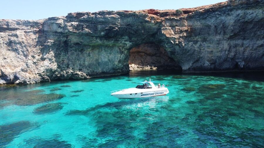Sliema: Boat Trip to Comino Blue Lagoon, Gozo, and Caves - Comino Blue Lagoon and time on the island
