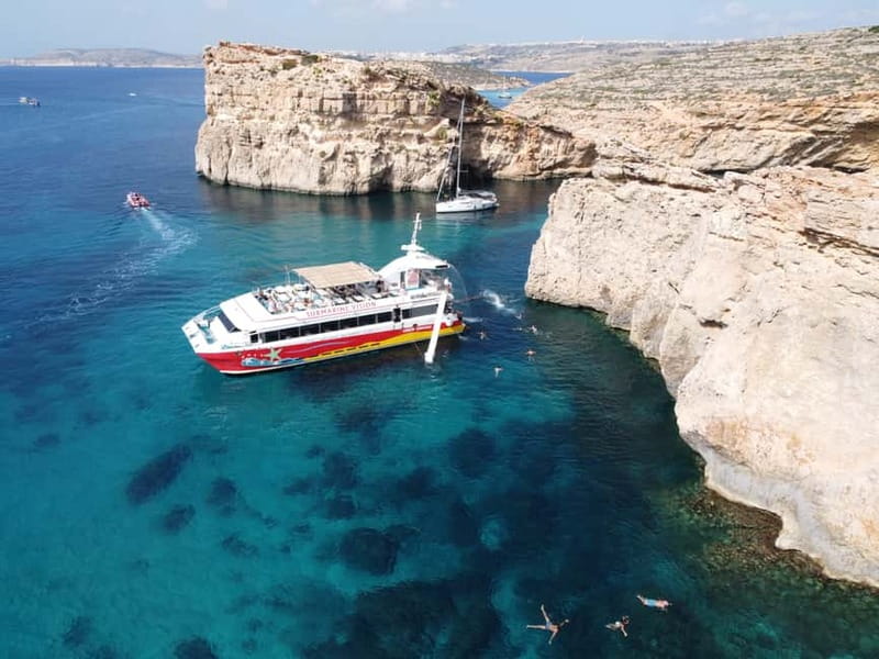 Sliema: Cruise to Comino, Crystal Lagoon, and Blue Lagoon - Crystal Lagoon gives the day its best swim