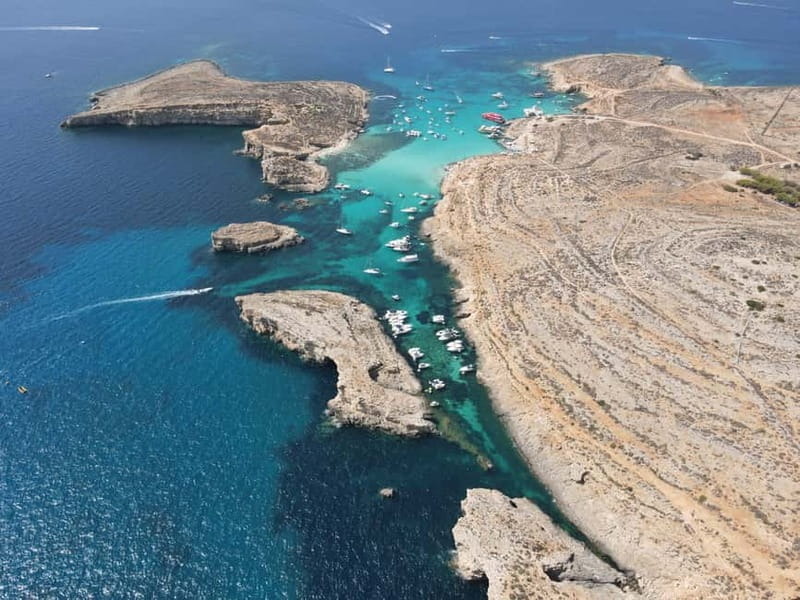 Sliema: Cruise to Comino, Crystal Lagoon, and Blue Lagoon - Blue Lagoon means beautiful water and serious crowds