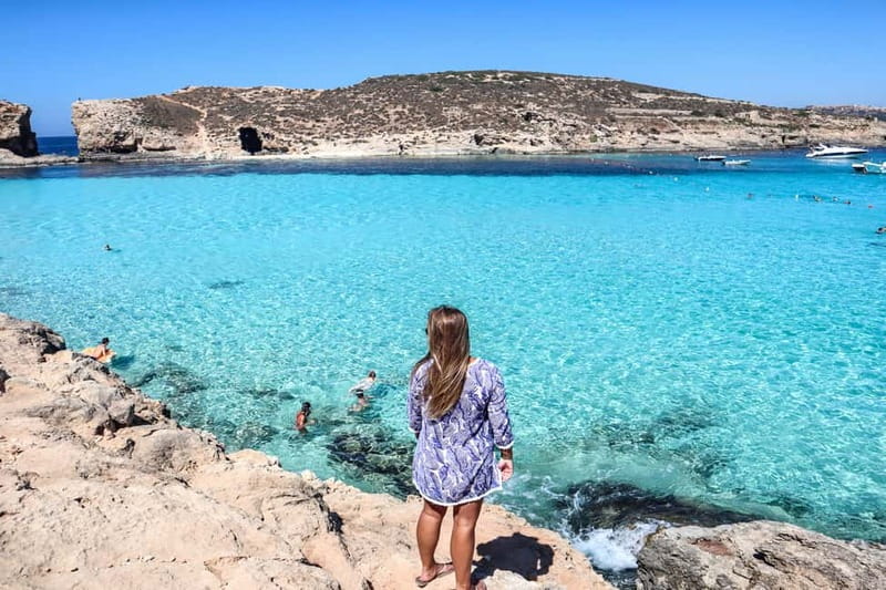 Sliema: Gozo/Comino Blue Lagoon Gulet Cruise w/ Lunch+Drinks - Leaving Sliema and following Malta’s northern shore