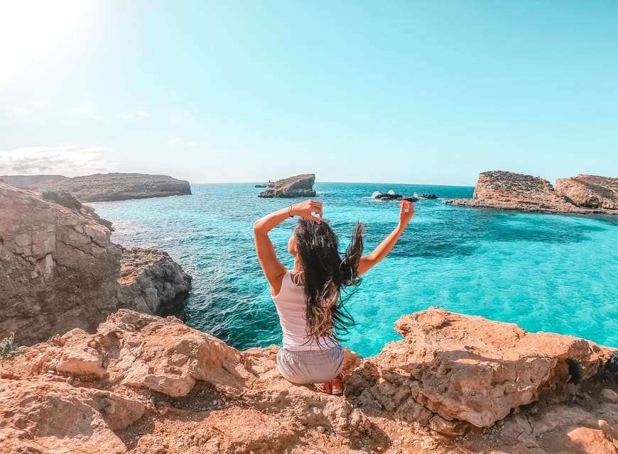 Sliema/St. Paul's: Gozo, Comino & Blue Lagoon Ferry Cruise - The optional caves and Crystal Lagoon trip