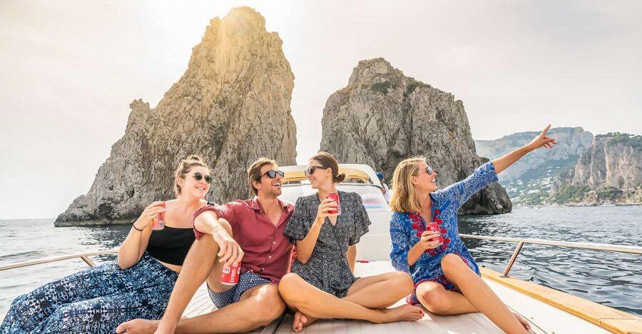 Sorrento: Exclusive Capri Boat Tour and Optional Blue Grotto - The route from Sorrento to Capri