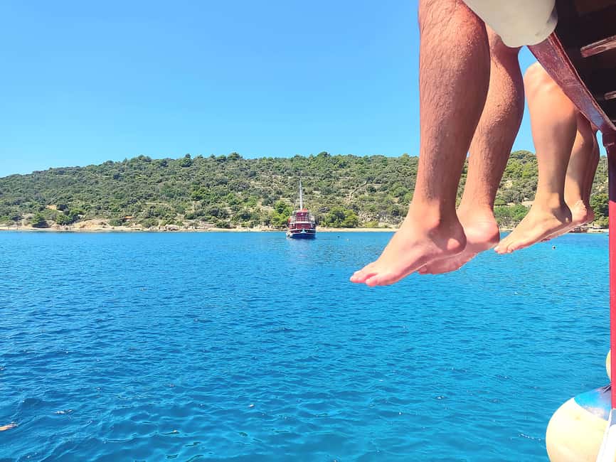 Split: 3 Island & Blue Lagoon Cruise with Lunch & Drinks - The Blue Lagoon, with clear water and a practical warning